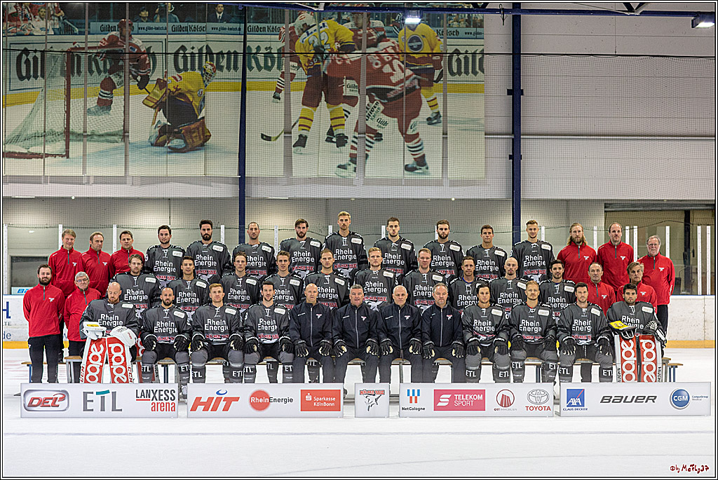 offizielles Mannschaftsfoto der Koelner Haie, 04.08.2018